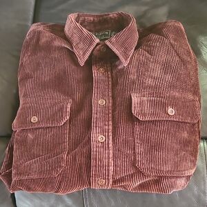 Men's XL Filson 6-wale Corduroy Shirt.
